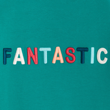 Okaidi Sweat vert a message brode Garcon