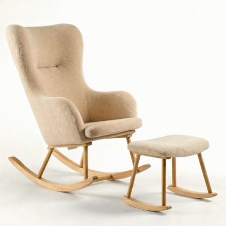 Πολυθρόνα θηλασμού με υποπόδιο Wooden Ind. Arabella