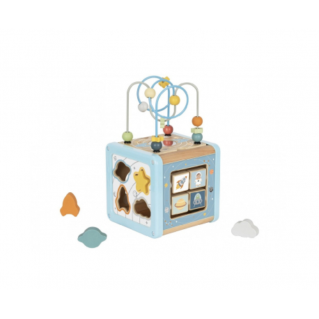 Ξύλινος κύβος δραστηριοτήτων TOOKY TOY Play Cube Space