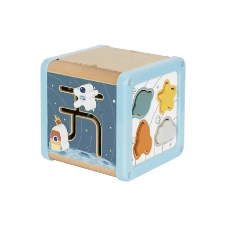 Ξύλινος κύβος δραστηριοτήτων TOOKY TOY Play Cube Space