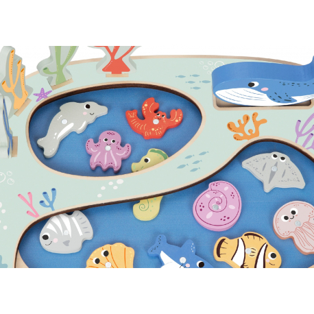 Ξύλινο μαγνητικό ψάρεμα TOOKY TOY Fishing Game