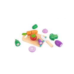 Ξύλινα λαχανικά και δίσκος κοπής TOOKY TOY Cutting Vegetables