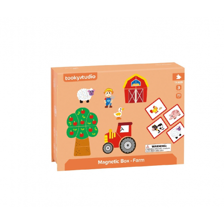 Ξύλινο μαγνητικό κουτί TOOKY Studio Magnetic Box Farm