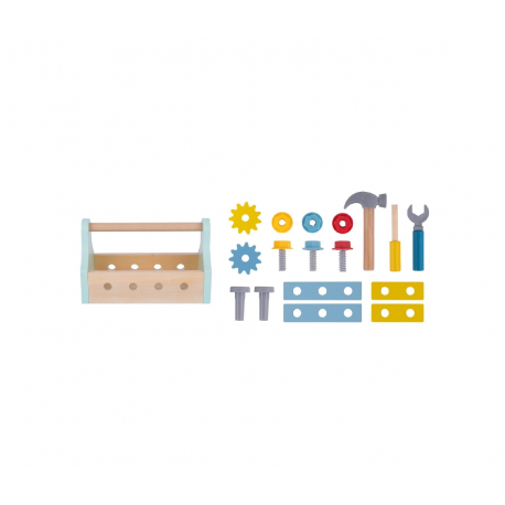 Σετ ξύλινη εργαλειοθήκη TOOKY TOY Take-Along Tool Box