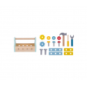 Σετ ξύλινη εργαλειοθήκη TOOKY TOY Take-Along Tool Box