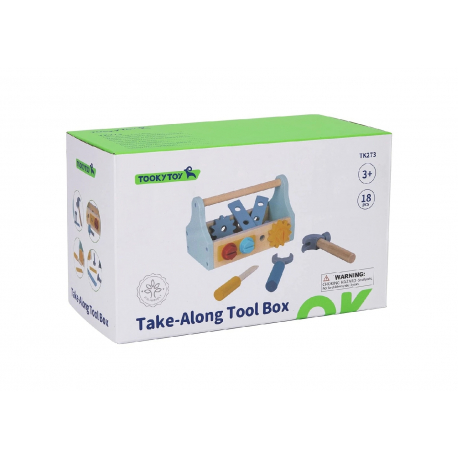 Σετ ξύλινη εργαλειοθήκη TOOKY TOY Take-Along Tool Box