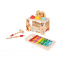 Ξύλινες μπάλες με σφυράκι και ξυλόφωνο TOOKY TOY Pound & Tap Bench