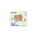 Ξύλινο σπιτάκι με σχήματα TOOKY TOY Shape Sorter Barn