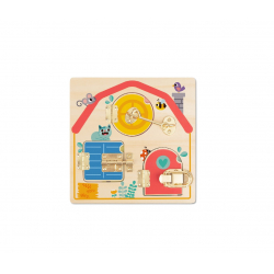 Ξύλινο ταμπλό δραστηριοτήτων με κλειδαριές TOOKY TOY