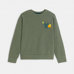 Okaidi Φούτερ με στικτή όψη εκρού για αγόρια