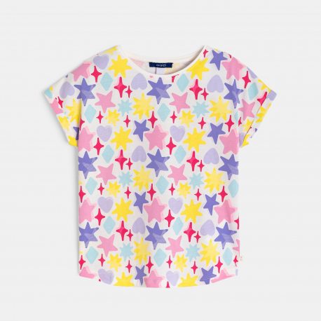 Okaidi T-shirt etoiles multicolore fille