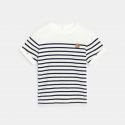 Obaibi T-shirt raye mariniere bleu marine bebe garcon