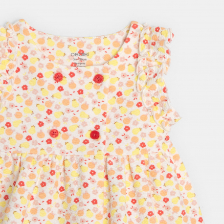 Obaibi Robe imprimee multicolore bebe fille