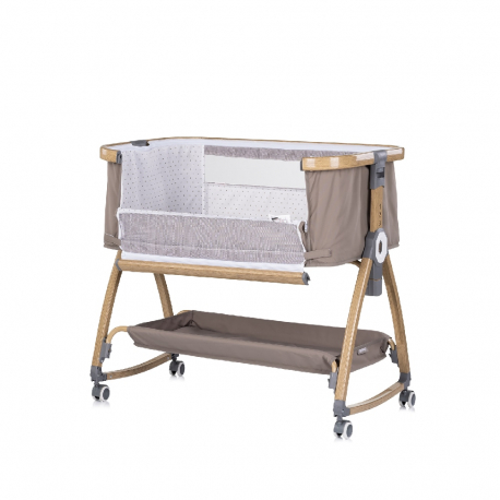 Λίκνο προσαρμοζόμενο στο κρεβάτι των γονιών Chipolino Charisma Latte/Wood