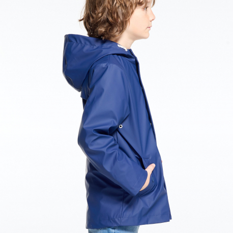 Okaidi Αδιάβροχο με κουκούλα σε ναυτικό μπλε για αγόρια