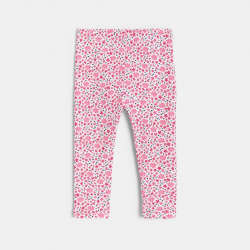 Obaibi Legging rose motif fleuri bebe fille