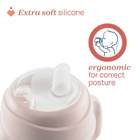 Κύπελλο Chicco Transition 4m+ Natural Ροζ