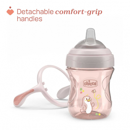 Κύπελλο Chicco Transition 4m+ Natural Ροζ