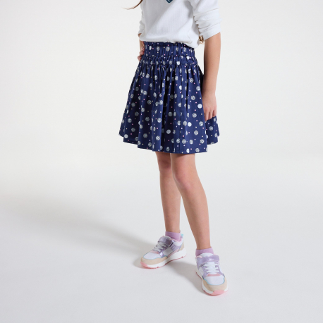 Okaidi Jupe evasee bleu marine Fille