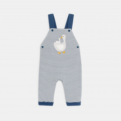 Obaibi Σαλοπέτα από κοτλέ ύφασμα ριγέ και φορμάκι μπλε για μωρά αγοράκια