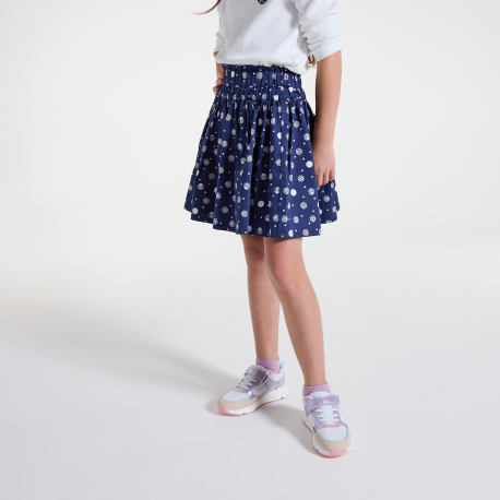 Okaidi Jupe evasee bleu marine Fille