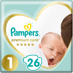Πάνες Pampers® Premium Care Newborn No 1 (2-5 kg) 26 τεμάχια