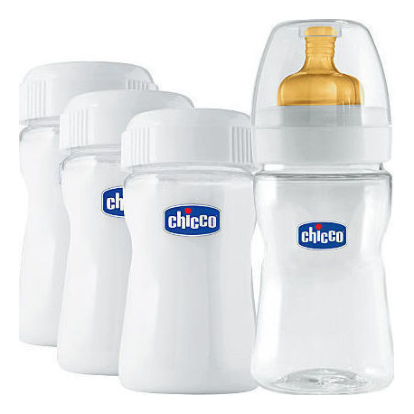 Chicco μπουκάλια διατήρησης μητρικού γάλακτος Sure Safe σετ των 4