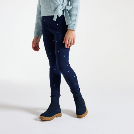 Okaidi Κολάν μακρύ με μοτίφ πεταλούδα μπλε για κορίτσια