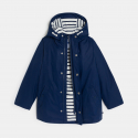 Okaidi Αδιάβροχο με κουκούλα σε ναυτικό μπλε για αγόρια