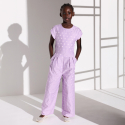 Okaidi Combinaison a pois violette Fille