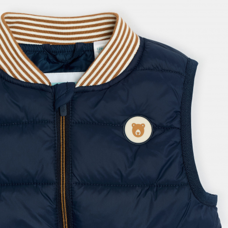 Obaibi Μπουφάν ελαφρύ αμάνικο σε ναυτικό μπλε για μωρά αγοράκια