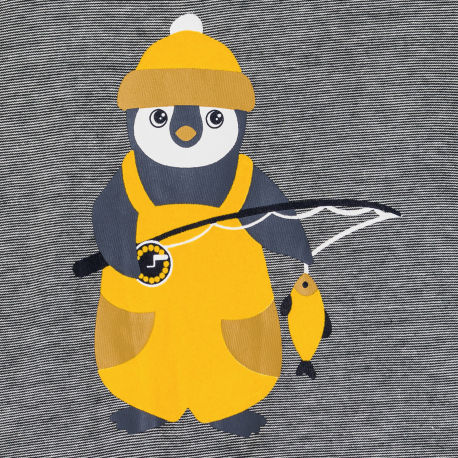 Obaibi Μπλούζα γκρι με μοτίφ ζωάκι για μωρά αγοράκια