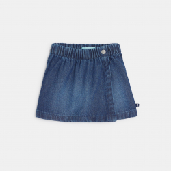 Obaibi Jupe-short en denim bleu Fille