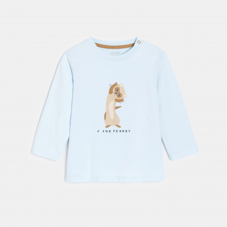 Obaibi Μπλούζα με ζωάκια, μπλε για μωρά αγοράκια