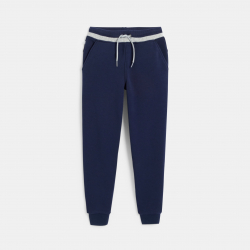 Okaidi Παντελόνι φόρμας από χνουδωτό ύφασμα μωβ για αγόρια