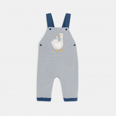 Obaibi Σαλοπέτα από κοτλέ ύφασμα ριγέ και φορμάκι μπλε για μωρά αγοράκια