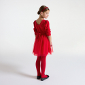 Okaidi Φόρεμα κόκκινο χριστουγεννιάτικο για κορίτσια