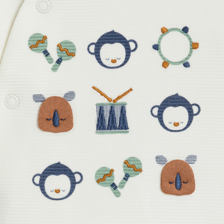 Obaibi Φορμάκι ύπνου από κοτλέ βελούδο, ζωάκια, για μωρά αγοράκια