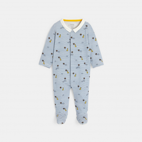 Obaibi Φορμάκι ύπνου interlock ριγέ, ζωάκια, για μωρά αγοράκια