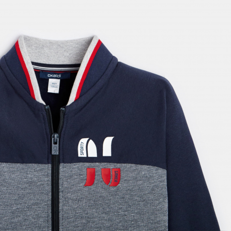 Okaidi Φούτερ με φερμουάρ, μπλε για αγόρια