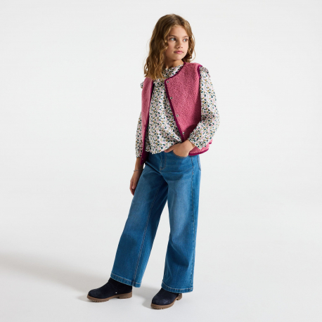 Okaidi Ζακέτα δύο όψεων, ροζ για κορίτσια