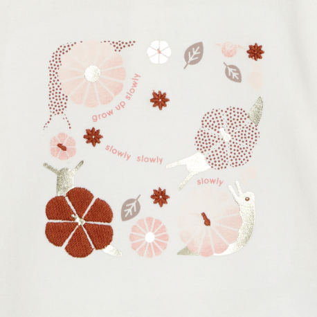 Obaibi Μπλούζα μπεζ με μοτίφ ζώα για μωρά κοριτσάκια