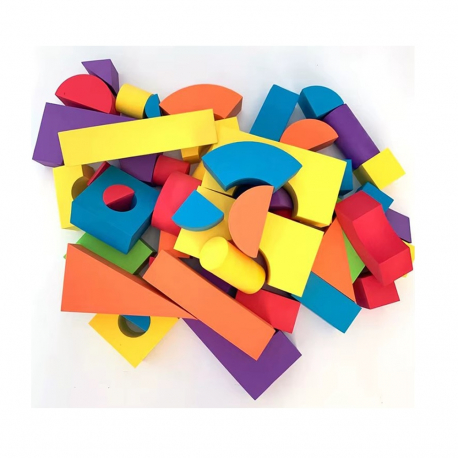 Αφρώδη χρωματιστά τουβλάκια σχημάτων Lazarid 39 τεμάχια