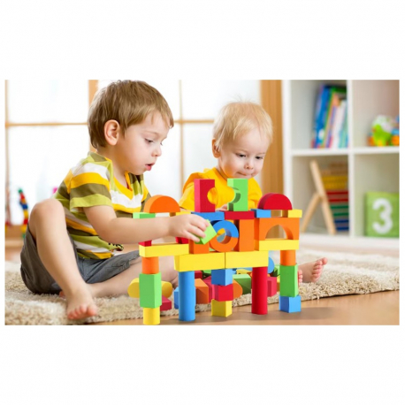 Αφρώδη χρωματιστά τουβλάκια σχημάτων Lazarid 39 τεμάχια