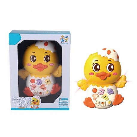 Μουσικό παπάκι Lazarid Funny Duck με ήχους και φως