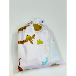 Σετ σεντόνια κούνιας 3τμχ Nona Bebe The Zoo