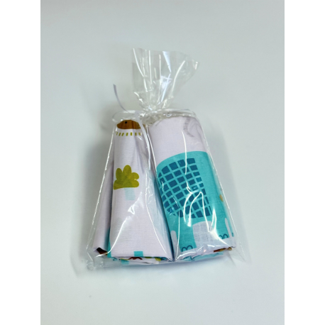 Σετ σεντόνια λίκνου 2τμχ Nona Bebe The Zoo