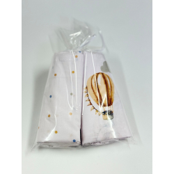 Σετ σεντόνια λίκνου 2τμχ Nona Bebe Αερόστατο