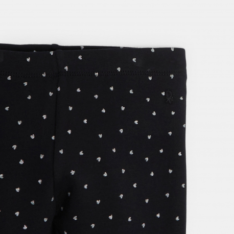 Okaidi Κολάν ζεστό με τυπωμένα σχέδια μαύρο για κορίτσια