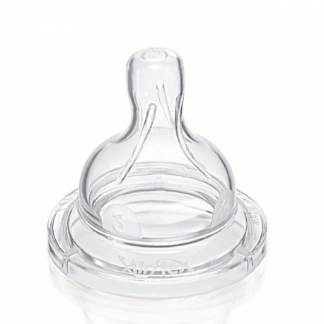 Θηλή Philips Avent Airflex μέτριας ροής 3M+, σετ των 2 - SCF633/27